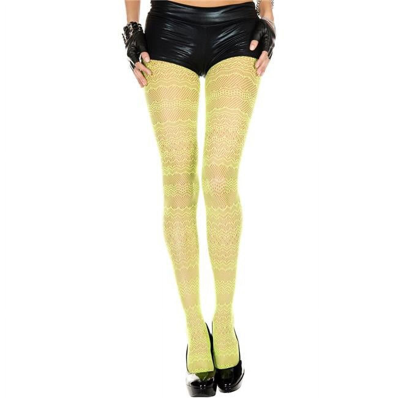 Music Legs 39006 NEONGREEN Lace Spandex Tights Neon Green Walmart