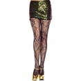 thumbnail image 1 of Music Legs Women's Women's Floral Bouquet Design Lace Spandex Pantyhose; Black 50036-BLACK, 1 of 1