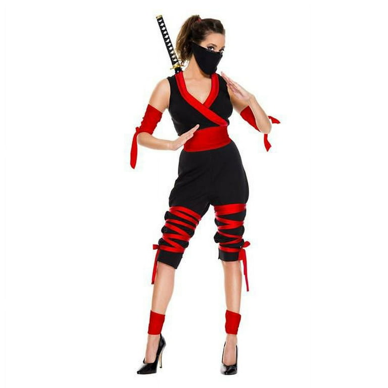 Adult Women’s Fierce Ninja Warrior Costume - Walmart.com