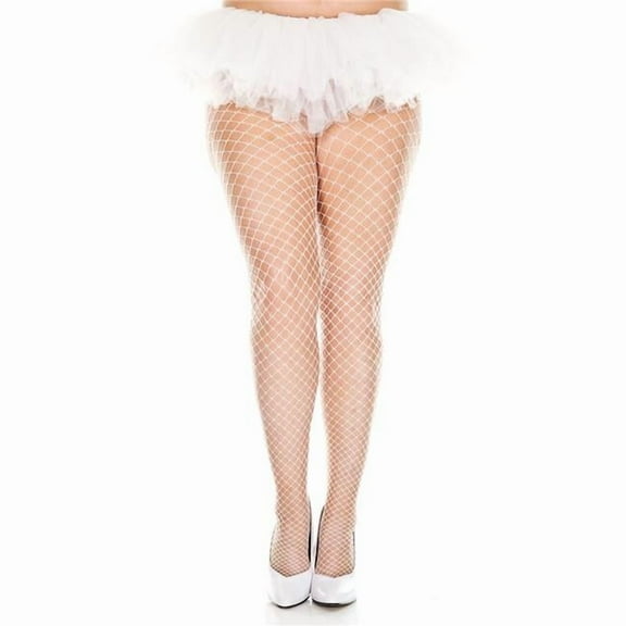 Music Legs Diamond Net Spandex Pantyhose