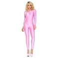 thumbnail image 1 of Music Legs GTIN Long Sleeve Bodysuit Adult Costume Pink - Small/Medium 70713-PINK-SM, 1 of 2