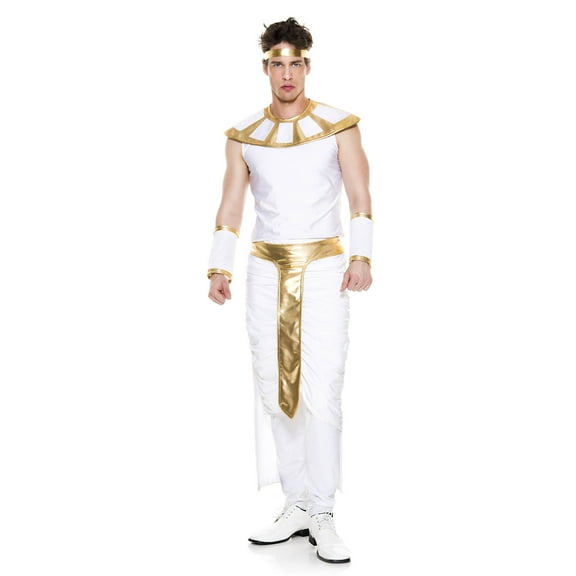 Music Legs Greek God Costume for Adults with 7 PC. Set, Adult Large