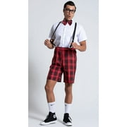 Music Legs Mens Classroom Nerd Costume, Mens Nerd Costume