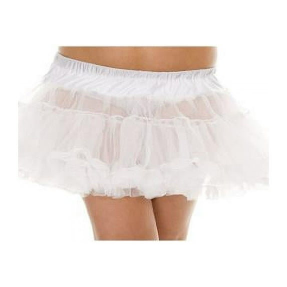 Music Legs Plus Size Double Layered Mesh Petticoat