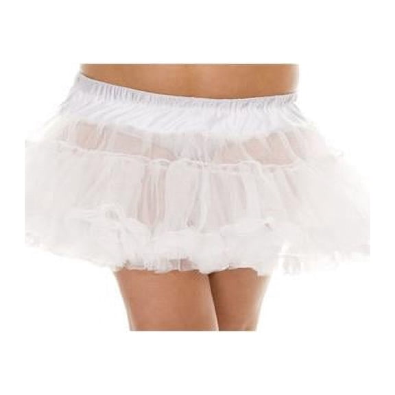 Music Legs Plus Size Double Layered Mesh Petticoat
