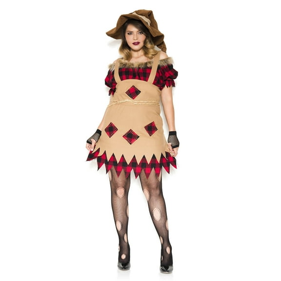 Music Legs Plus Size Living Scarecrow Costume for Women, Plus Size 1X/2X, 5 PC