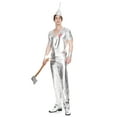 thumbnail image 1 of Music Legs Tin Man Costume for Adults with Wet Look Silver Top, XL, 1 of 3