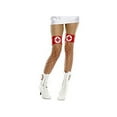 thumbnail image 1 of Music Legs Vinyl Cross Fence Net Thigh High 4884 Red/White, 1 of 2