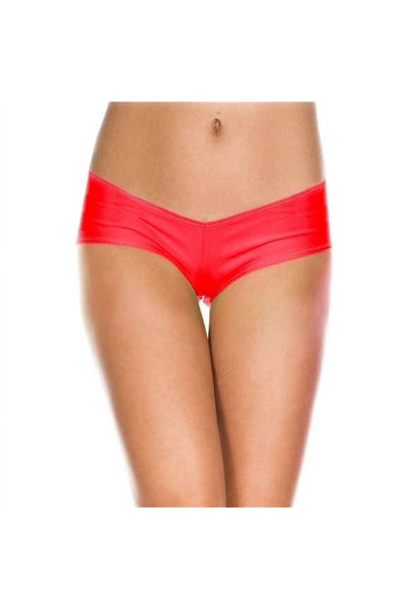 Women's 127-RED Micro Mini Shorts, Red