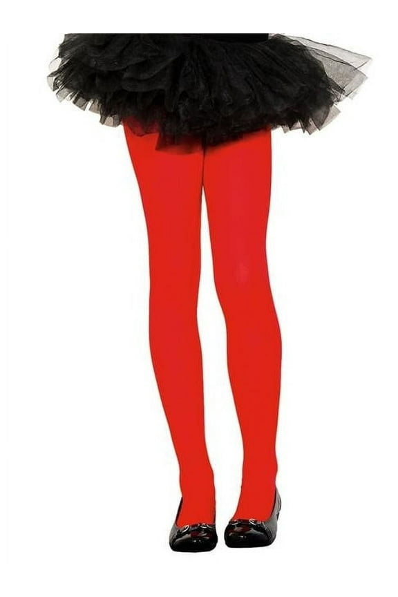 Women's 280-RED-M Girls Opaque Tights - Medium