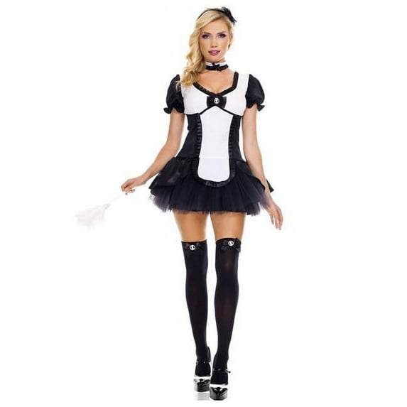 Music Legs Women's 4 Piece Cameo Dress with Attached Tutu Costume; Extra Small 70455-XS