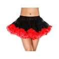 thumbnail image 1 of Music Legs Women's 715-black-red contrast colored trim petticoat, black & red, 1 of 1