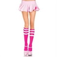 thumbnail image 1 of Music Legs Women's Acrylic knee hi with striped top 5276-HUNTERGREEN/WHI 5726-HOT PINK/WHI, 1 of 1