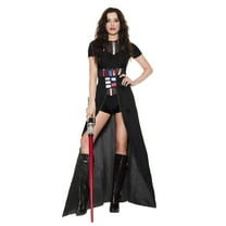 Music Legs Women's Dark Star Lady Fancy-Dress Costume for Women with Sheer Mesh Bodice, Adults, One Size