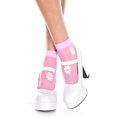 thumbnail image 1 of Music Legs Women's Flower design sheer anklet 544-NPINK/WHI/YELLOW, 1 of 1