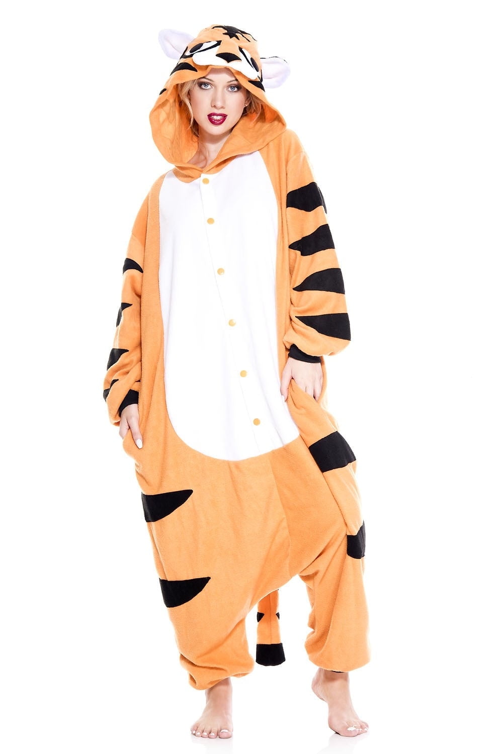 Music Legs Women's Kigurumi Striped Tiger 70967K - Walmart.com
