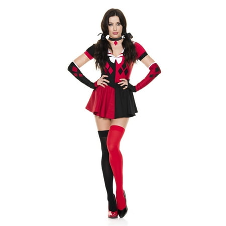 Music Legs Women's Naughty Jester Costume 71013-XS