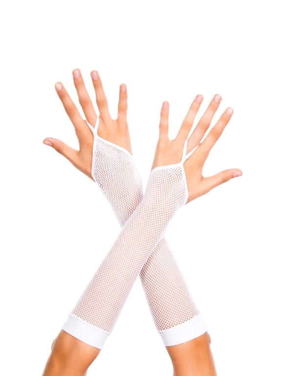 Women's One Finger Fishnet Gloves