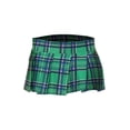 thumbnail image 1 of Music Legs Women's Plaid Pleaded Skirt - Style 25074-GREENPLDSM, 1 of 1