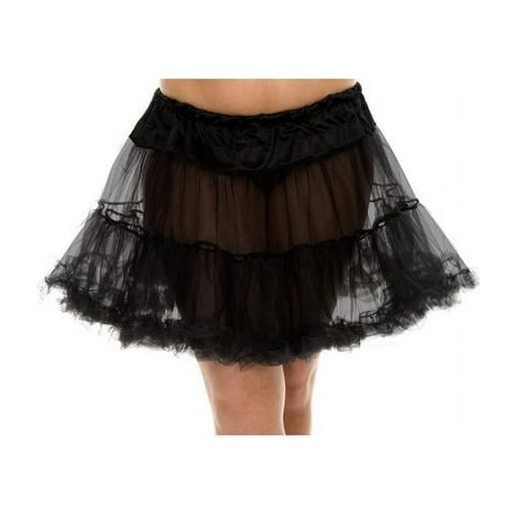 Music Legs Women's Plus Size Tulle Petticoat - Black 711Q-BLACK