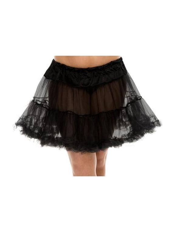 Women's Plus Size Tulle Petticoat - Black 711Q-BLACK