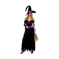 Music Legs Women's Sexy Black Wicked Witch Dress Adult Halloween Costume