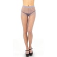 thumbnail image 1 of Music Legs Women's Sheer No Run Pantyhose Grey One Size Fits Most 658-GREY, 1 of 2