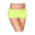 thumbnail image 1 of Music Legs Women's Soft ruffle tanga 117-NEONGREEN, 1 of 1