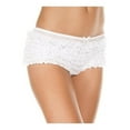 thumbnail image 1 of Music Legs Women's Soft ruffle tanga 117-WHITE, 1 of 2