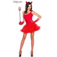 thumbnail image 1 of Music Legs Women's Spaghetti Strap Petticoat Dress Red One Size Fits Most 70449-RED, 1 of 1