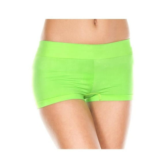 Music Legs Women's Stretch booty shorts 121-NEONGREEN