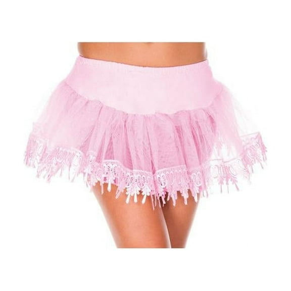 Music Legs Women's Tear Drop Net Petticoat; Pink 713-PINK