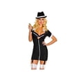thumbnail image 1 of Music Legs Women's Touchable Gangster Costume Set 70254 Black, 1 of 2