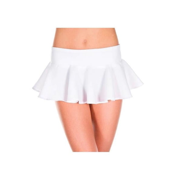 Music Legs Women's Wavy Skirt; White 181-WHITE