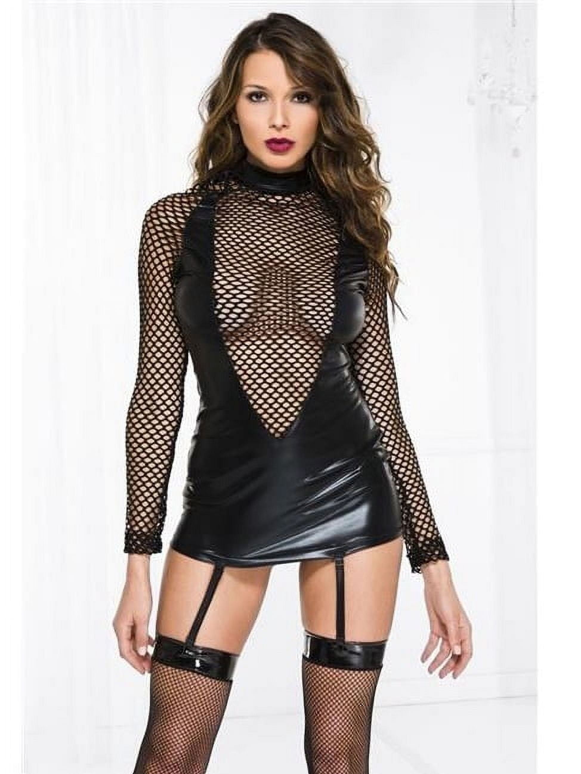 gleitgel zum schwanger werden LELINTA Corsets for Women Plus Size Lingerie Bustier Corset Dress Garter  Belt & Black Stocking with G-String