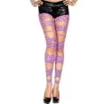 thumbnail image 1 of Music Legs Women's Women's Cut Out Leopard Print Leggings - Neon Pink 35128-NEONPINK, 1 of 1