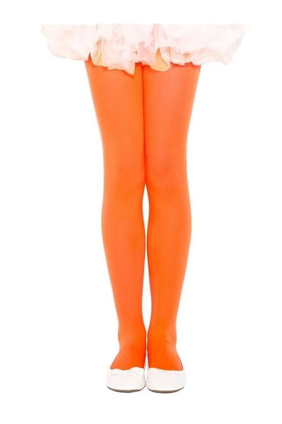 Women's Women's Girls Opaque Tights - Large*** SIZE = Large 280-ORANGE-L