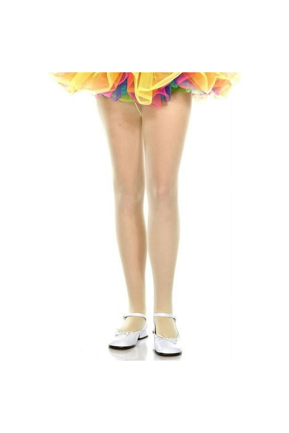 Women's Women's Girls Opaque Tights; Yellow - Large 280-YELLOW-L