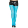 thumbnail image 1 of Music Legs Women's Women's Plus size opaque tights 747Q-TURQUOISE, 1 of 1
