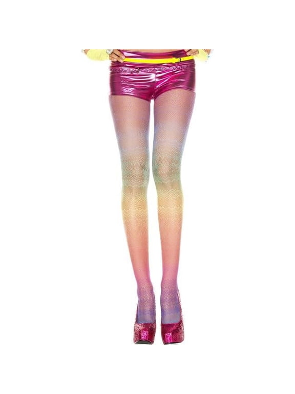 Women's Women's Rainbow spandex lace pantyhose