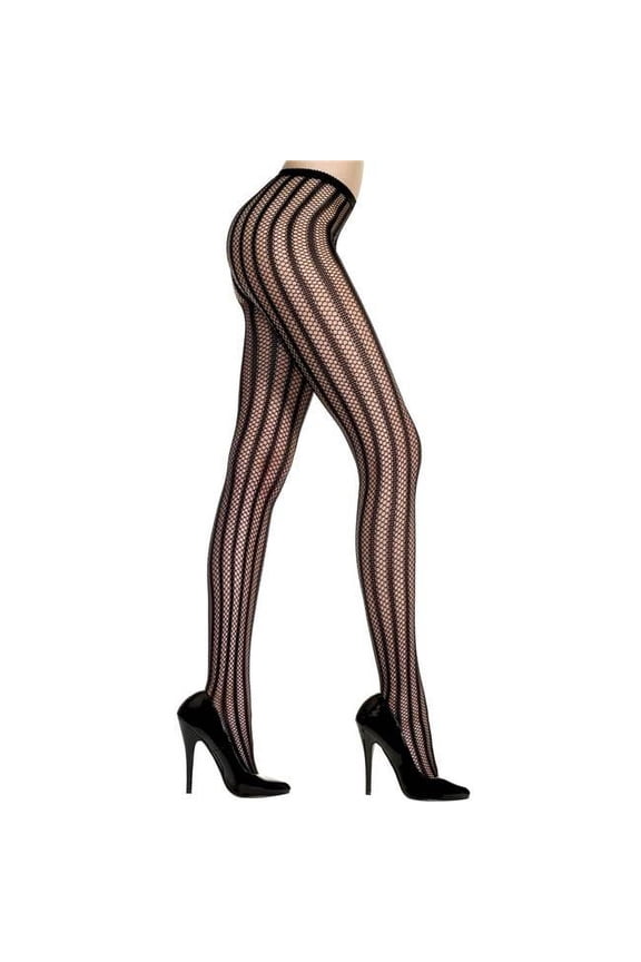 Women's Women's Spandex Seamless Striped Crochet Pantyhose; Red 9017-RED