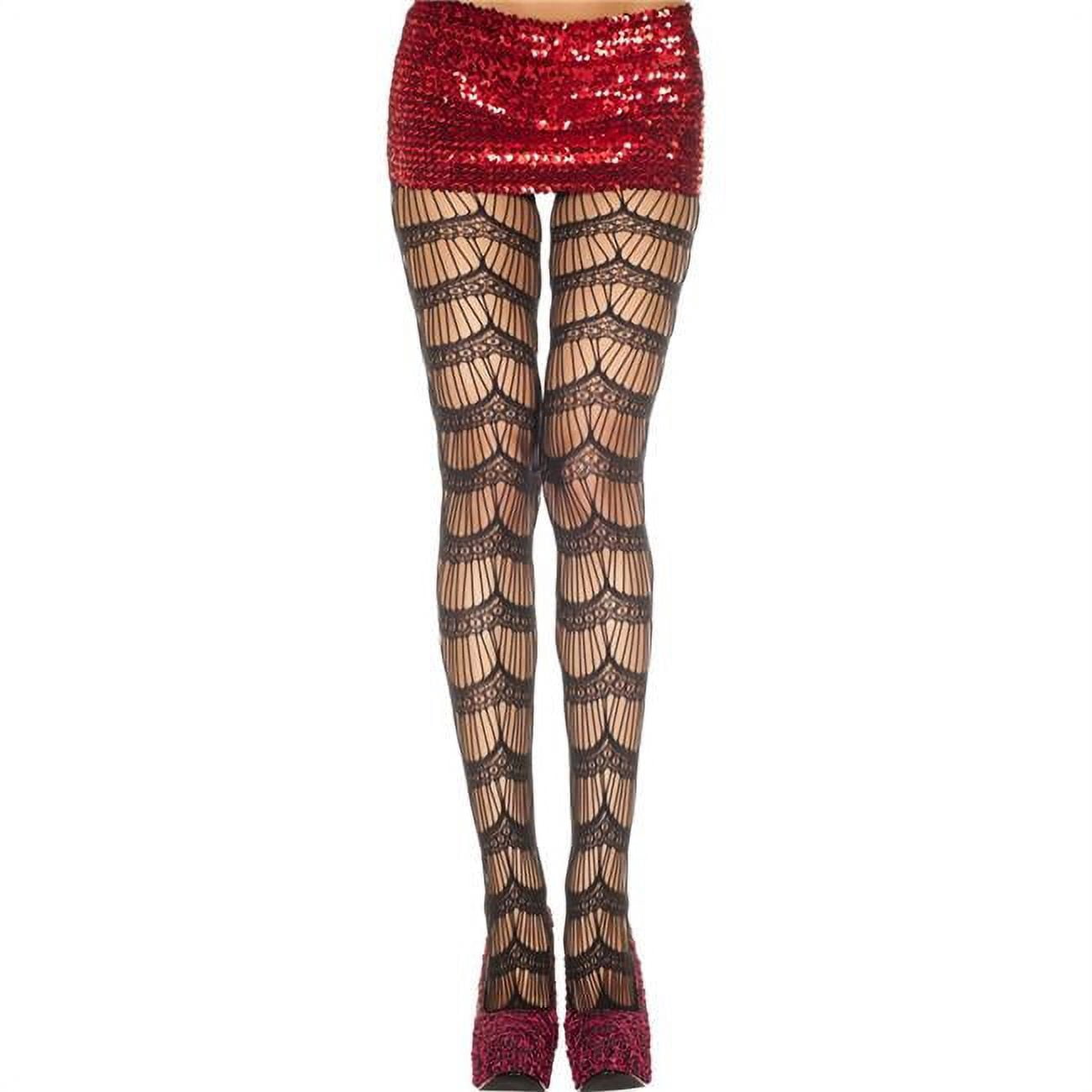Leg Spell String Music Legs Women's Women's Strings & Lace Spandex Pantyhose - Black ...