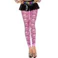 thumbnail image 1 of Music Legs Women's Women's Zebra Print Leggings - Neon Pink 70461-NEONPINK, 1 of 1