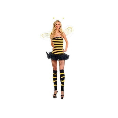 Music Legs Women's Womens Sexy Bumble Bee Adult Costume