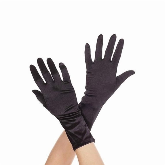 Music Legs Women's Wrist Length Satin Gloves