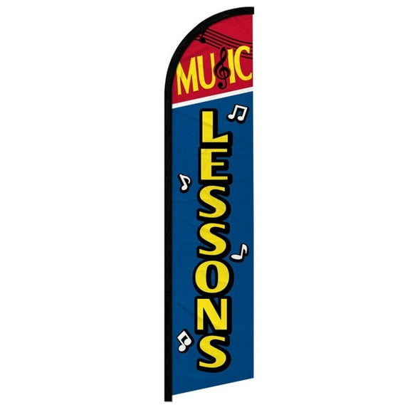 Music Lessons Windless Banner Flag