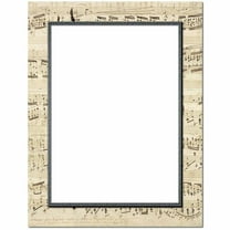 Music Letterhead Laser & Inkjet Printer Paper, 25 Sheet Pack