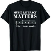 Music Literacy Matters Funny Music Gift Ideas T-Shirt