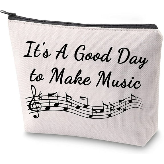 Music Lover Gift Music Teacher Makeup Bag It's A Good Day To Make Music Cosmetic Bag Music Survival Kit