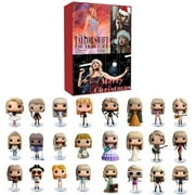 Music Lover Taylor Statues Advent Calendar 2024 3D Vinyl Figures, 24 Day Xmas Swift Countdown Calendar Pop Taylor Set Christmas Gift for Kids Teens Women